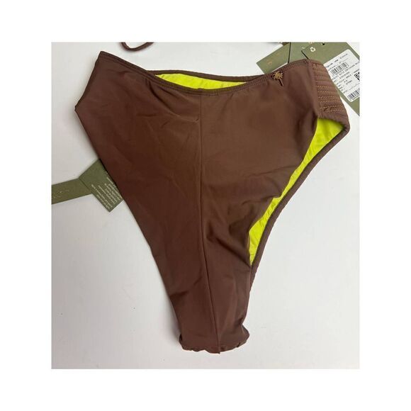 NWT Agua De Coco Brown Hot Pants Bikini Bottom Sz. XS - Picture 6 of 11